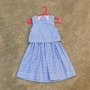 Blue and white vineyard vines dress / size medium (10-12)